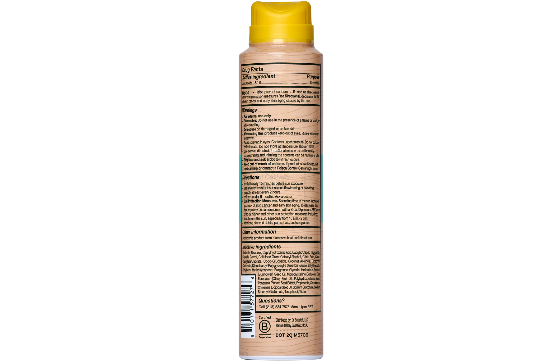 Dr. Squatch Spray | SPF 30 UVA/UVB Protection | Non-Greasy Mineral Sunscreen for Men - Easy Routine