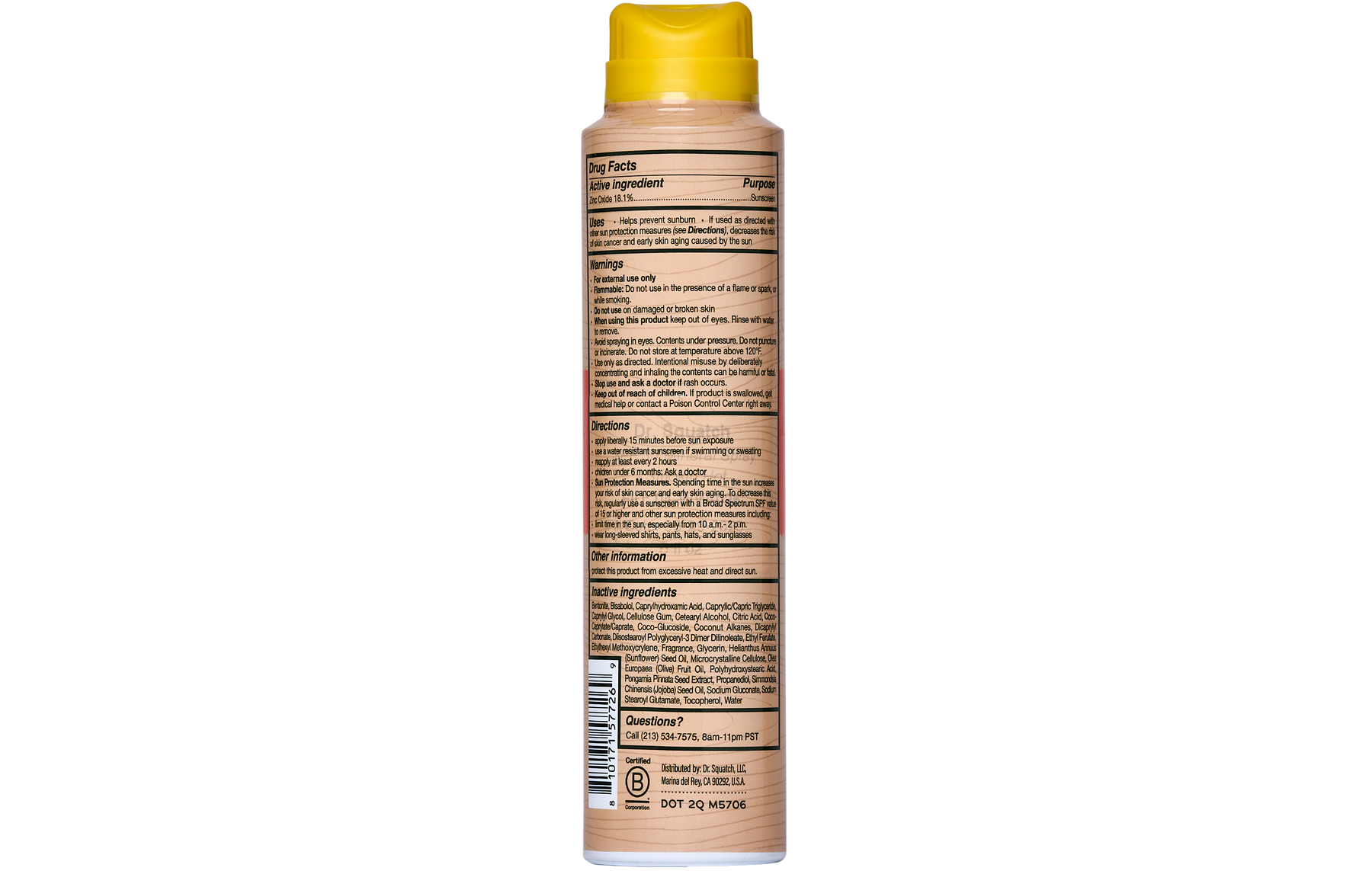 Dr. Squatch Spray | SPF 30 UVA/UVB Protection | Non-Greasy Mineral Sunscreen for Men - Easy Routine