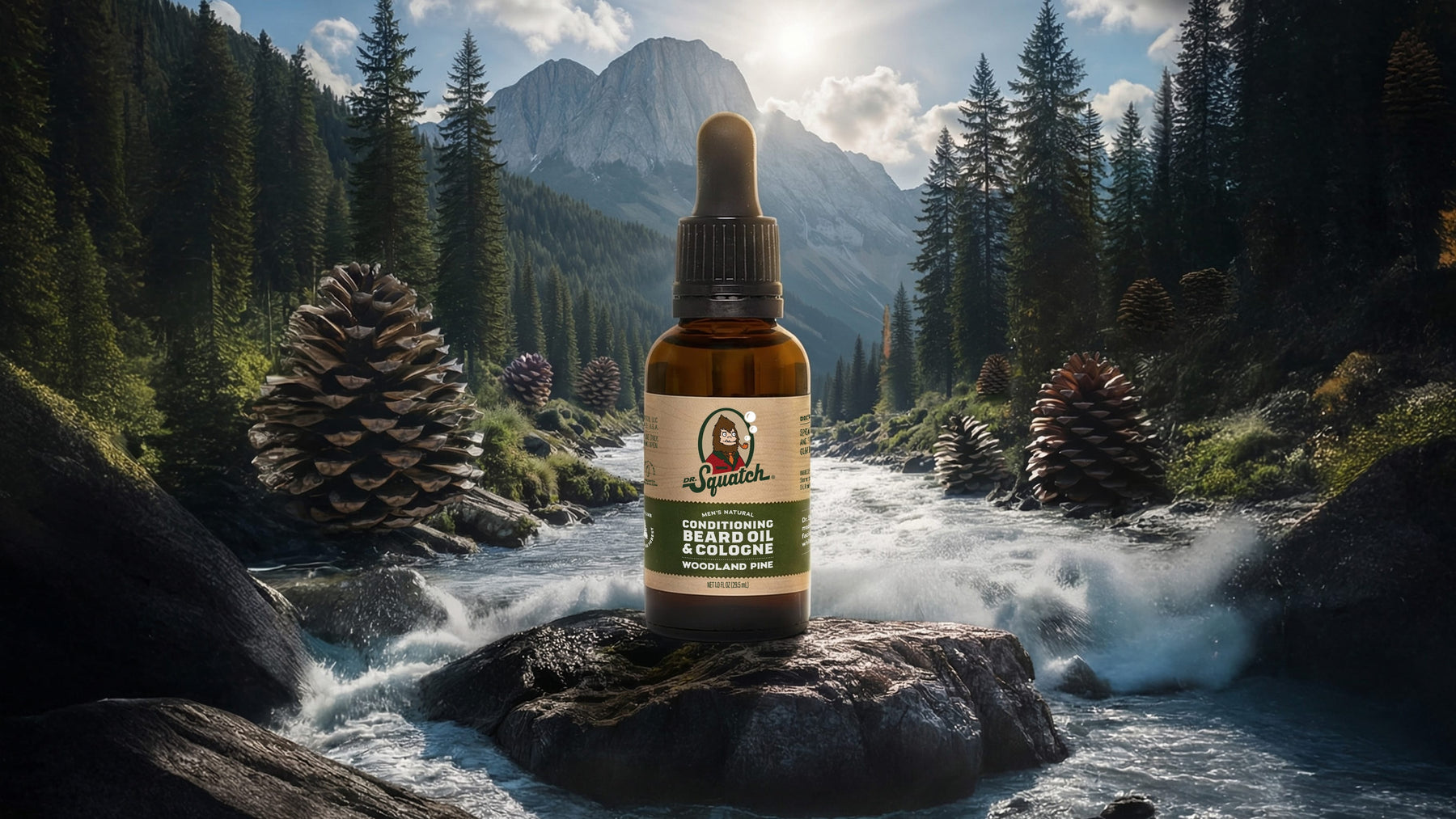 Conditioning Beard Oil & Cologne Woodland Pine - Fresh Reset