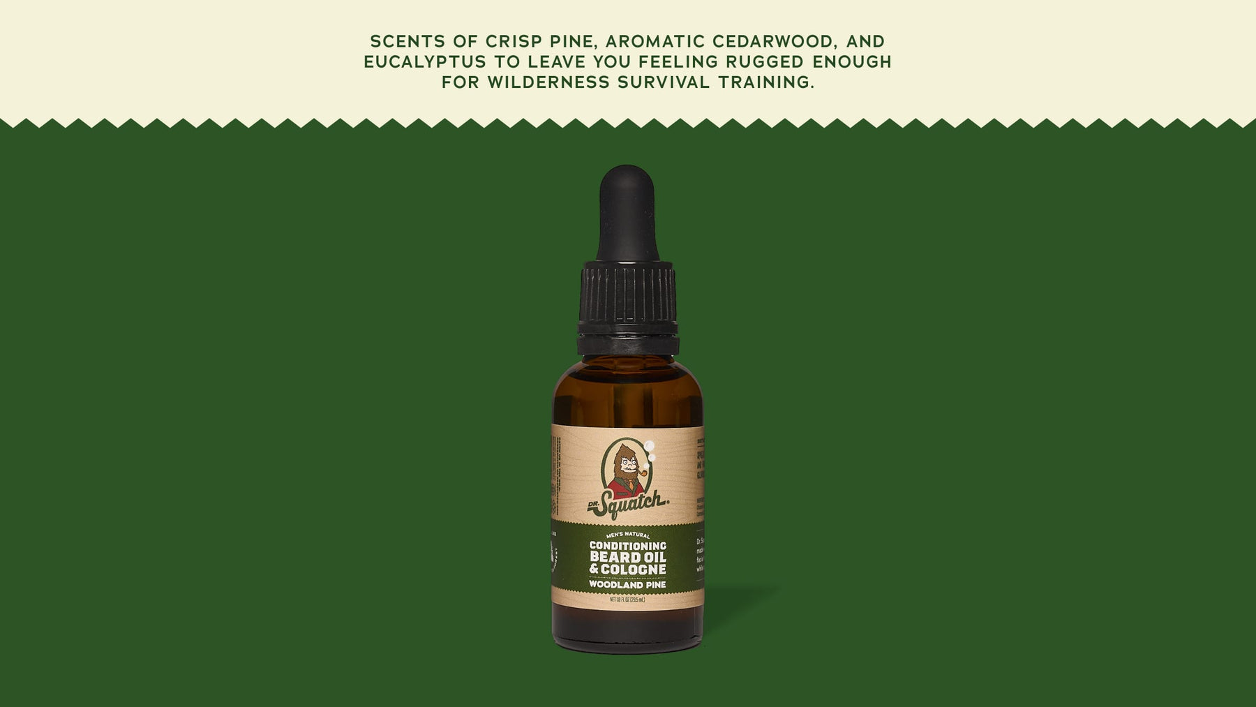 Conditioning Beard Oil & Cologne Woodland Pine - Fresh Reset