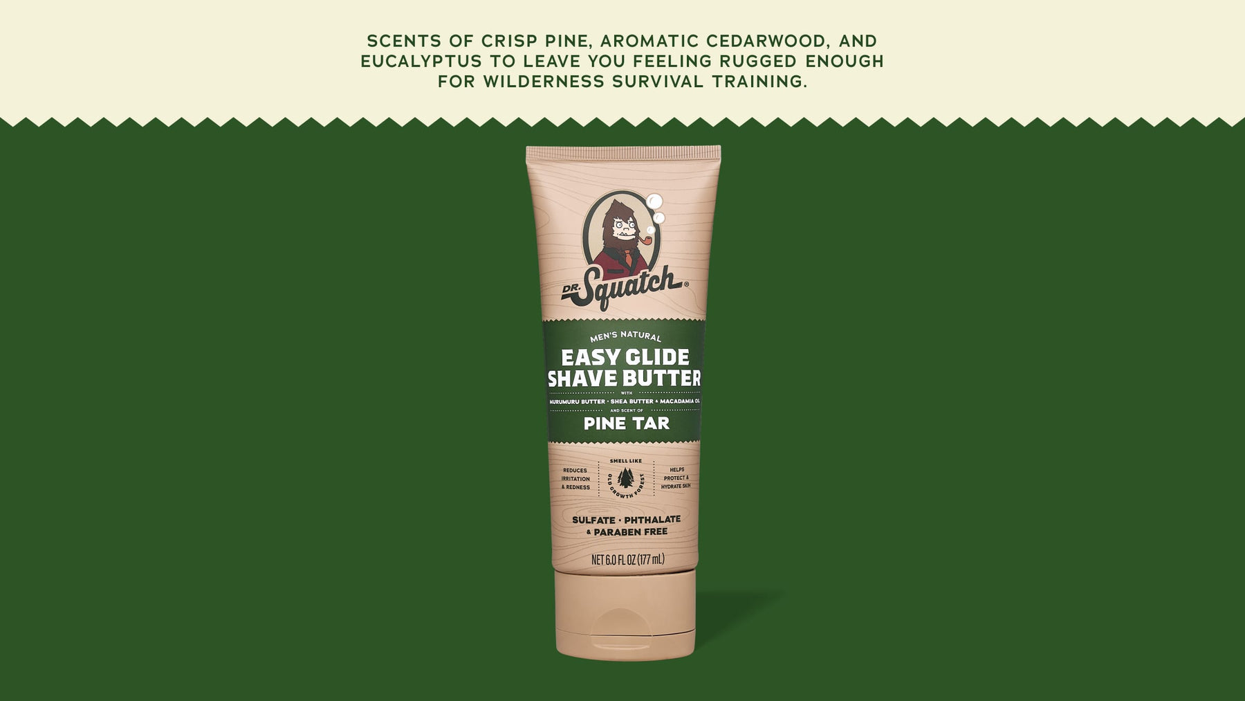 Easy Glide Shave Butter Pine Tar - Gift Ready