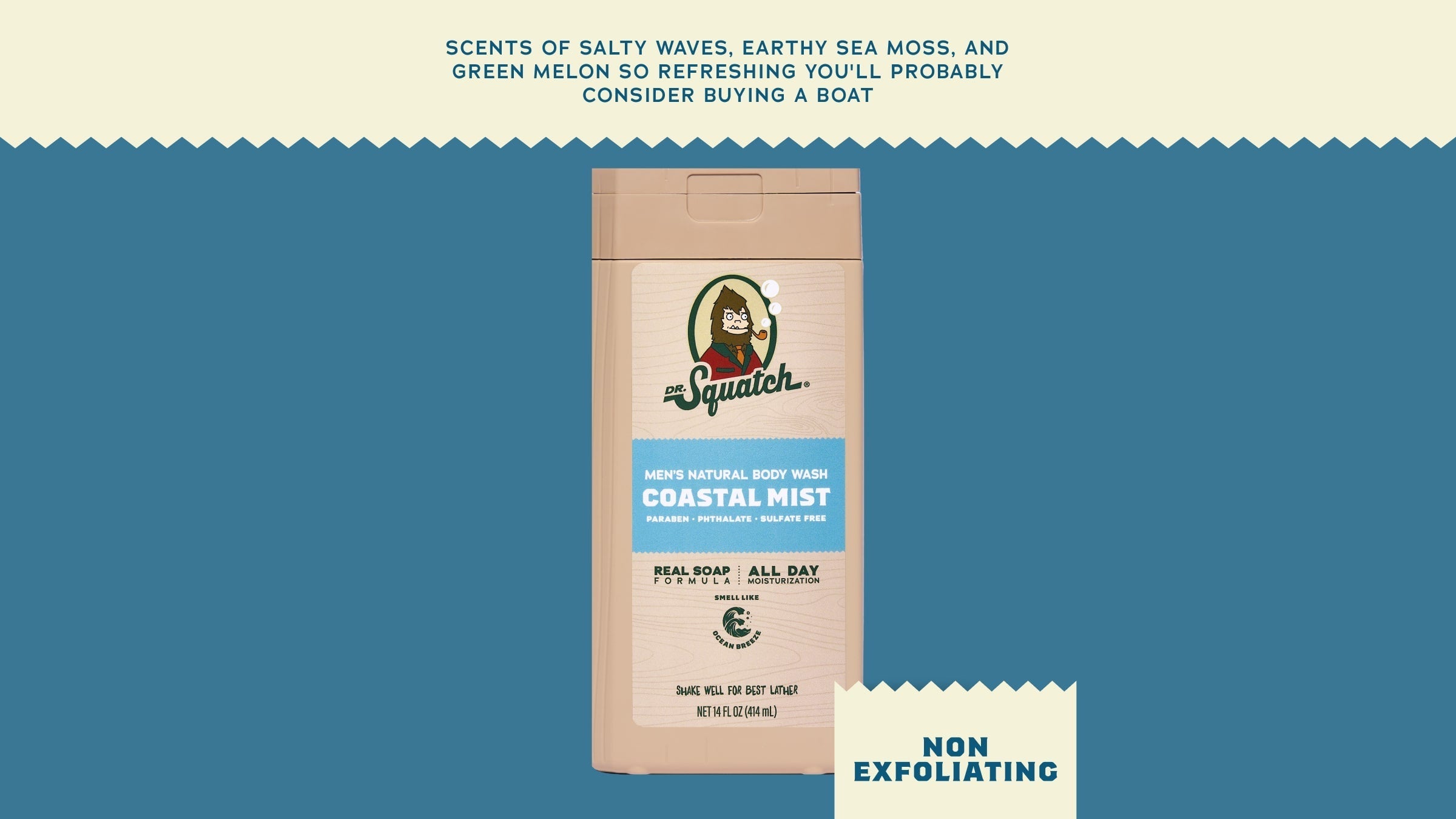14 oz Coastal Mist Body Wash - Daily Scent