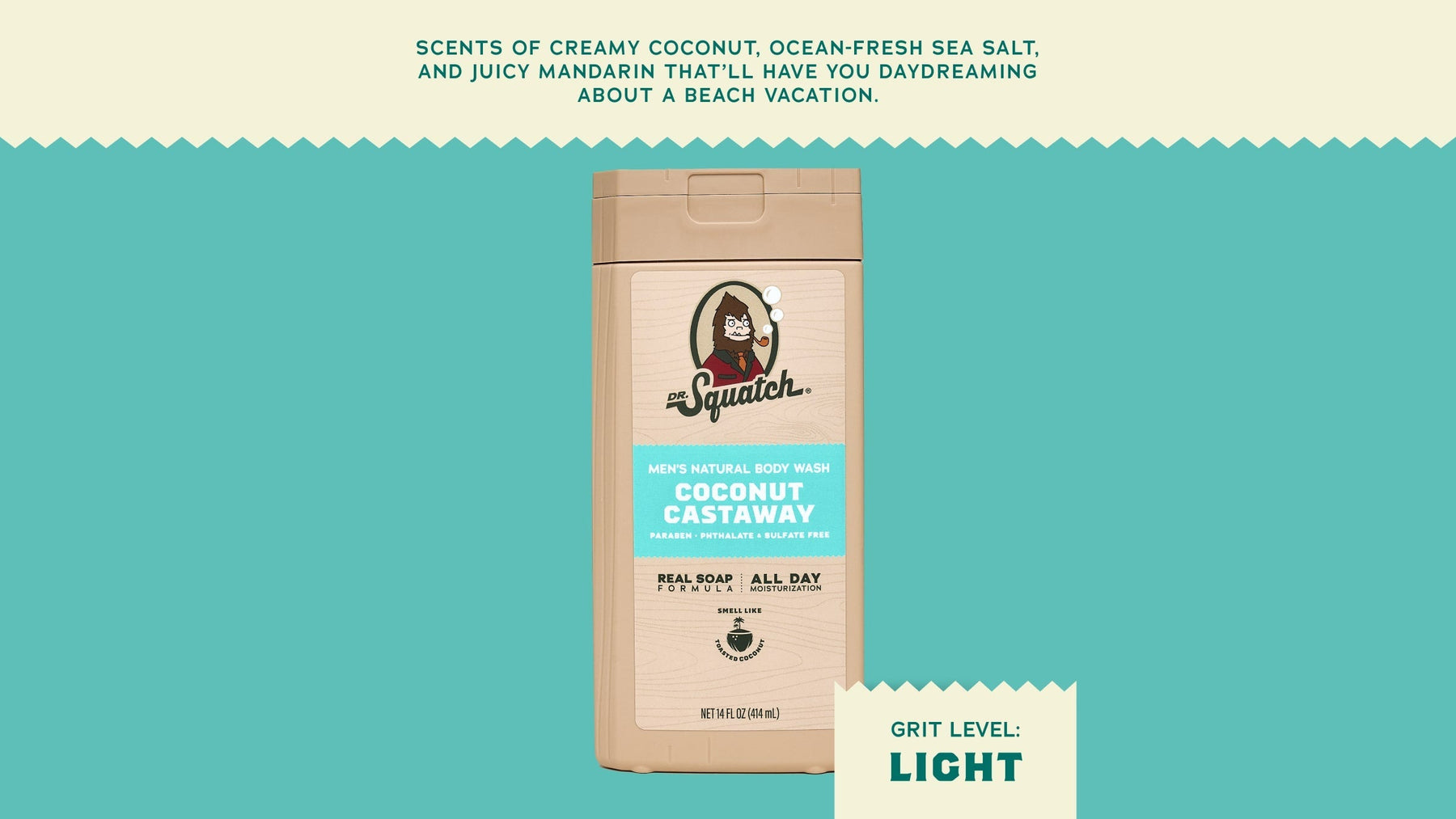 14 oz Coconut Castaway Body Wash - Warm Blend