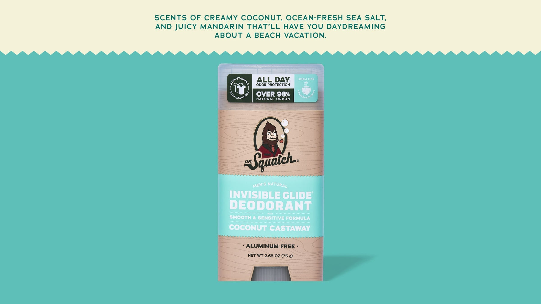 Coconut Castaway Invisible Glide Deodorant - Smooth Touch