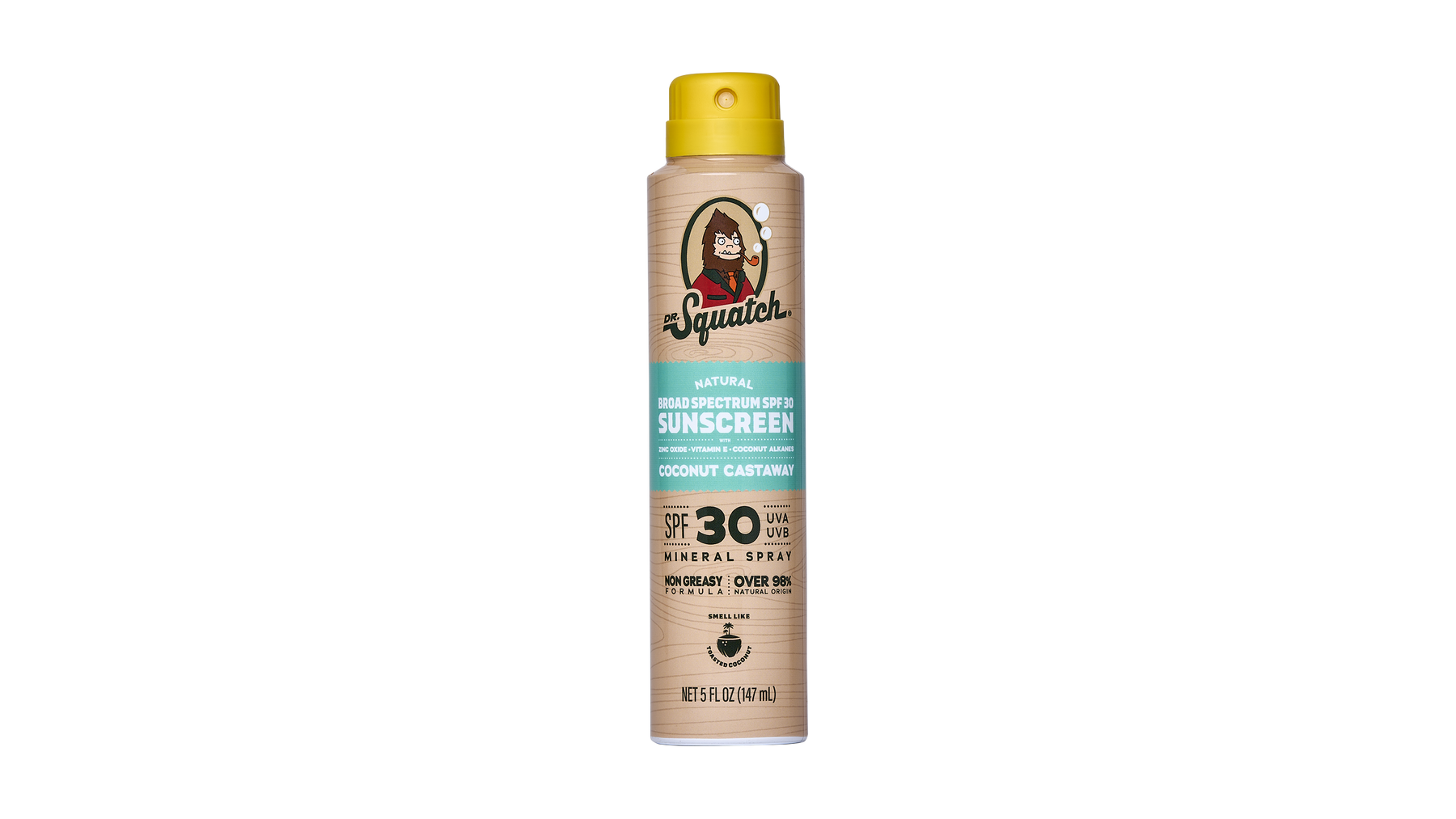 Dr. Squatch Spray | SPF 30 UVA/UVB Protection | Non-Greasy Mineral Sunscreen for Men - Clear Balance