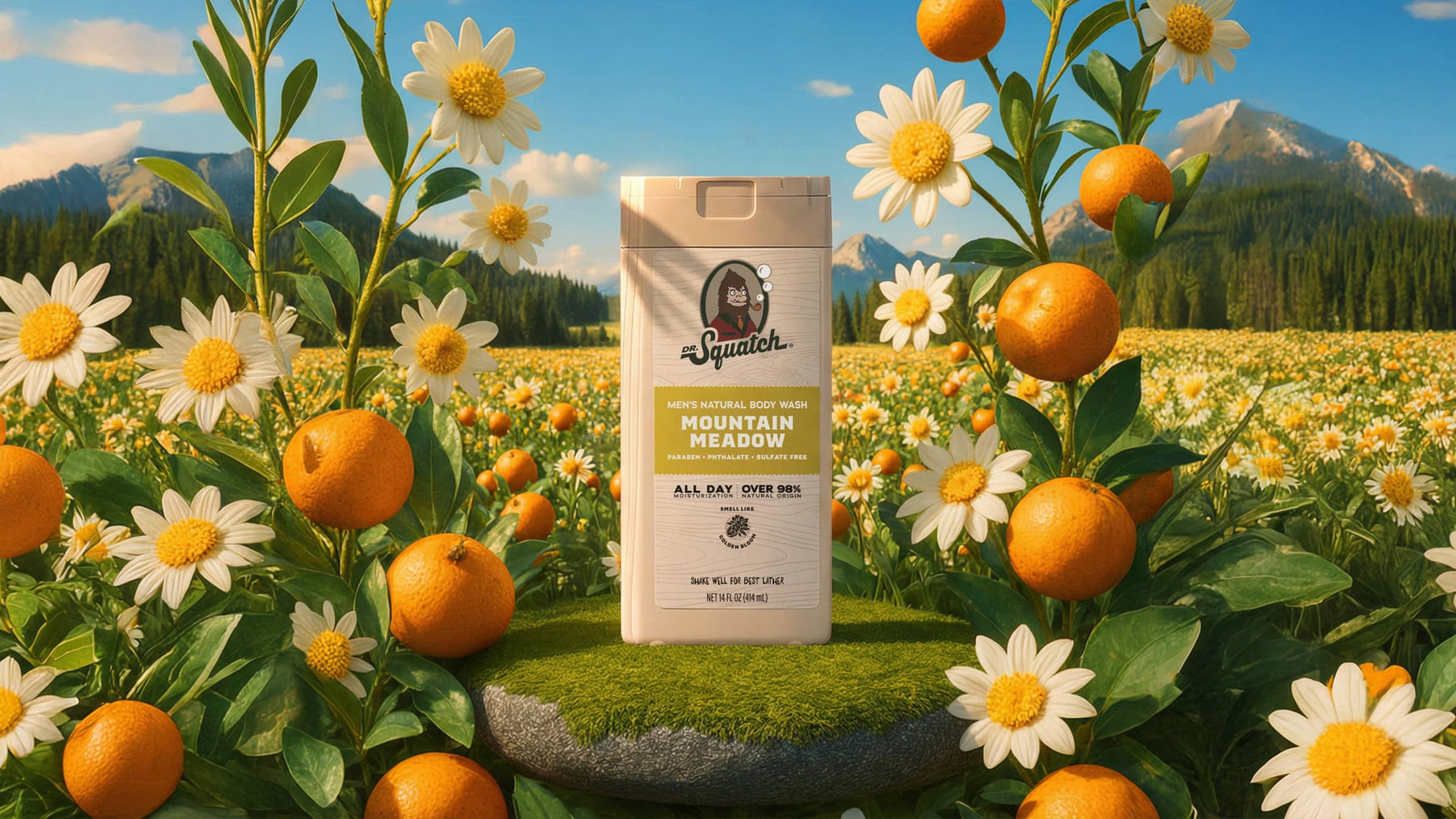 14 oz Mountain Meadow Body Wash - Classic Notes