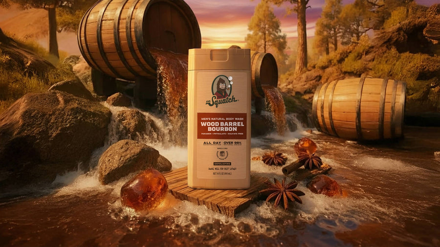 14 oz Wood Barrel Bourbon Body Wash - Soft Glow