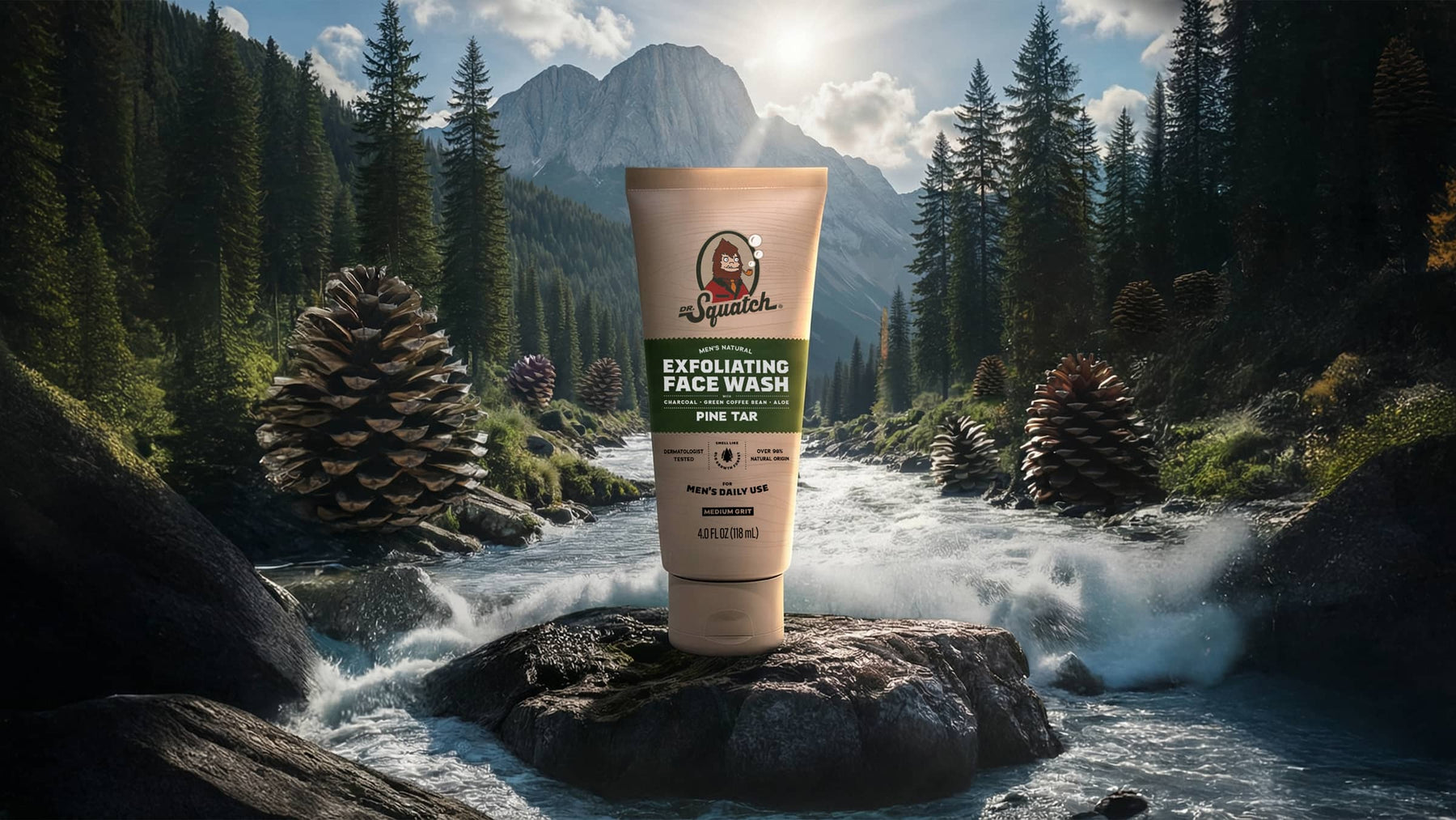 Pine Tar Exfoliating Face Wash - Home Glow