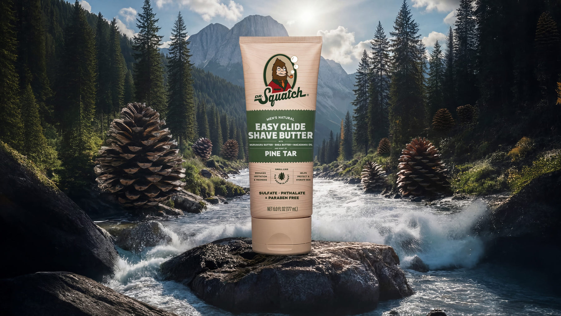 Easy Glide Shave Butter Pine Tar - Gift Ready