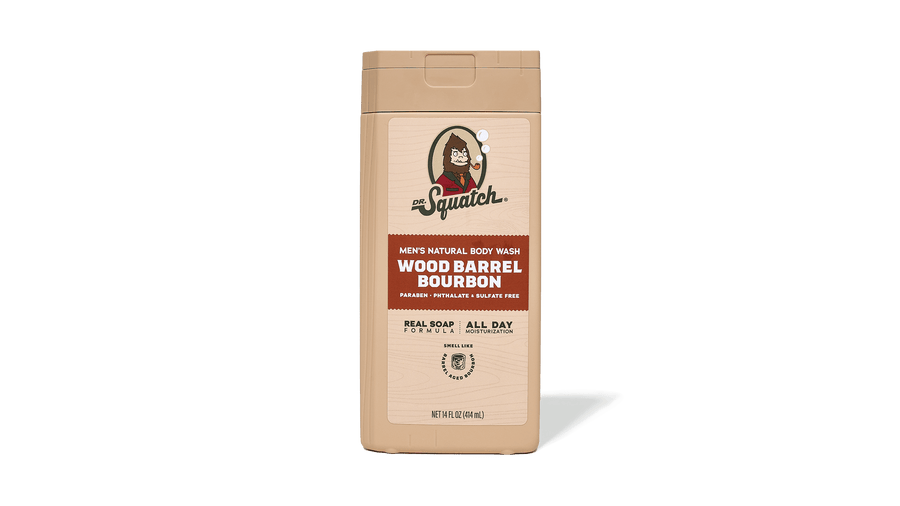 14 oz Wood Barrel Bourbon Body Wash - Soft Glow